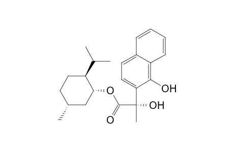 2-Naphthaleneacetic acid, .alpha.,1-dihydroxy-.alpha.-methyl-, 5-methyl-2-(1-methylethyl)cyclohexyl ester, [1S-[1.alpha.(R*),2.beta.,5.alpha.]]-