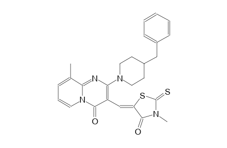 2-(4-benzyl-1-piperidinyl)-9-methyl-3-[(Z)-(3-methyl-4-oxo-2-thioxo-1,3-thiazolidin-5-ylidene)methyl]-4H-pyrido[1,2-a]pyrimidin-4-one