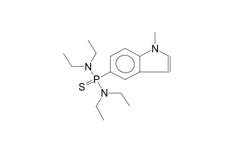 1-METHYL-5-(N,N,N',N'-TETRAETHYLDIAMIDOTHIOPHOSPHONATO)INDOLE