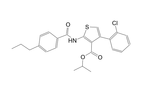 isopropyl 4-(2-chlorophenyl)-2-[(4-propylbenzoyl)amino]-3-thiophenecarboxylate