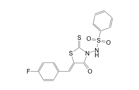 N-[(5Z)-5-(4-fluorobenzylidene)-4-oxo-2-thioxo-1,3-thiazolidin-3-yl]benzenesulfonamide