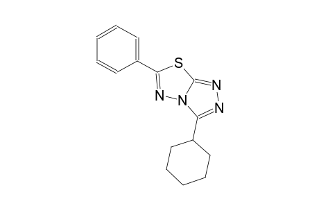 3-cyclohexyl-6-phenyl[1,2,4]triazolo[3,4-b][1,3,4]thiadiazole