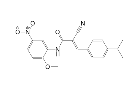 (2E)-2-cyano-3-(4-isopropylphenyl)-N-(2-methoxy-5-nitrophenyl)-2-propenamide