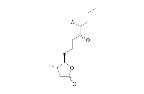 TRANS-9-HYDROXY-3-METHYL-8-OXO-DODECAN-4-OLIDE