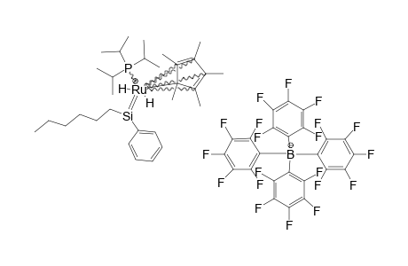 [CP*-(IPR3-P)-(H)(2)-RU=SI-PH-HEX]-[B-(C6F5)(4)]