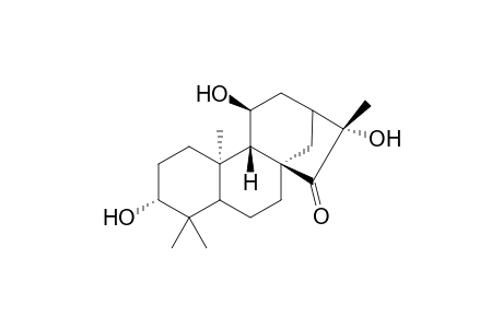 3.alpha.,11.beta.,16.alpha.-Trihydroxy-15-oxo-(16S)-Kaurane