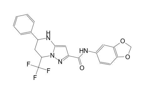 N-(1,3-benzodioxol-5-yl)-5-phenyl-7-(trifluoromethyl)-4,5,6,7-tetrahydropyrazolo[1,5-a]pyrimidine-2-carboxamide