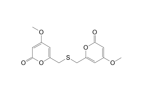 4-Methoxy-6-[(4-methoxy-6-oxidanylidene-pyran-2-yl)methylsulfanylmethyl]pyran-2-one
