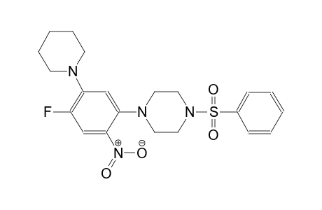piperazine, 1-[4-fluoro-2-nitro-5-(1-piperidinyl)phenyl]-4-(phenylsulfonyl)-
