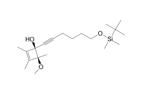 1-(6-(tert-Butyldimethylsilyloxy)-1-hexynyl)-4-methoxy-2,3,4-trimethyl-2-cyclobuten-1-ol