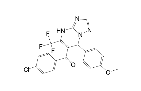 (4-chlorophenyl)[7-(4-methoxyphenyl)-5-(trifluoromethyl)-4,7-dihydro[1,2,4]triazolo[1,5-a]pyrimidin-6-yl]methanone