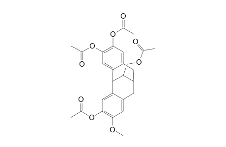 13-[(Acetoxy)methyl]-5,6,7,12-tetrahydro-9-methoxy-6,12-methano-dibenzo[a,d]cyclooctene-2,3,10-triyl Triacetate