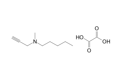 N-methyl-N-prop-2-ynyl-pentan-1-amine; oxalic acid