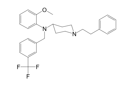 N-[3-(Trifluoromethyl)benzyl]-N-(2-methoxyphenyl)-1-(2-phenylethyl)piperidin-4-amine