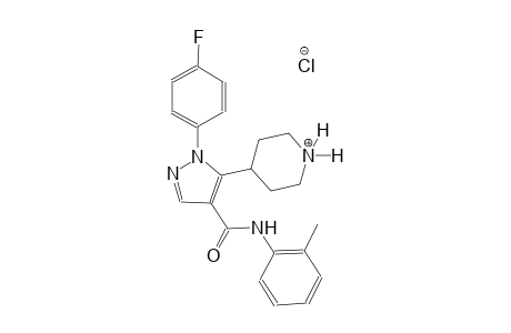 piperidinium, 4-[1-(4-fluorophenyl)-4-[[(2-methylphenyl)amino]carbonyl]-1H-pyrazol-5-yl]-, chloride