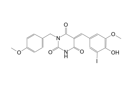 (5E)-5-(4-hydroxy-3-iodo-5-methoxybenzylidene)-1-(4-methoxybenzyl)-2,4,6(1H,3H,5H)-pyrimidinetrione