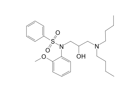 N-[3-(dibutylamino)-2-oxidanyl-propyl]-N-(2-methoxyphenyl)benzenesulfonamide