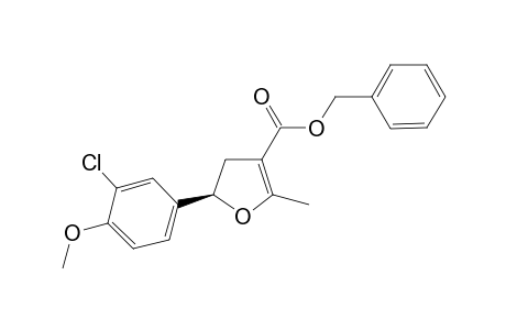 Benzyl (5R)-5-(3-chloro-4-methoxyphenyl)-2-methyl-4,5-dihydrofuran-3-carboxylate