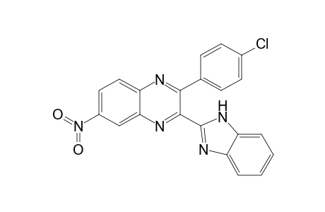 2-(Benzimidazol-2-yl)-3-(4-chlorophenyl)-7-nitroquinoxaline