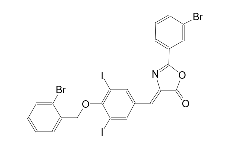 (4Z)-4-{4-[(2-bromobenzyl)oxy]-3,5-diiodobenzylidene}-2-(3-bromophenyl)-1,3-oxazol-5(4H)-one