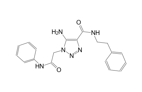 5-amino-1-(2-anilino-2-oxoethyl)-N-(2-phenylethyl)-1H-1,2,3-triazole-4-carboxamide