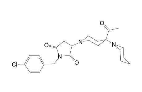 3-(4'-Acetyl-[1,4']bipiperidinyl-1'-yl)-1-(4-chloro-benzyl)-pyrrolidine-2,5-dione
