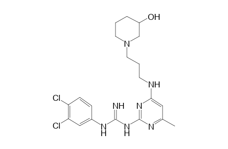 N-(3,4-Dichlorophenyl)-N'-(4-([3-(3-hydroxy-1-piperidinyl)propyl]amino)-6-methyl-2-pyrimidinyl)guanidine