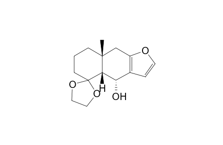 (4'R,4'aR,8'aR)-8'a-methyl-4'-spiro[1,3-dioxolane-2,5'-4,4a,6,7,8,9-hexahydrobenzo[f]benzofuran]ol