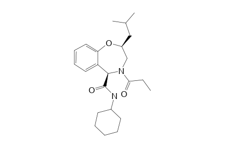 N-CYCLOHEXYL-2-ISOBUTYL-4-PROPIONYL-2,3,4,5-TETRAHYDROBENZO-[F]-[1,4]-OXAZEPINE-5-CARBOXAMIDE;MAJOR-ROTAMER