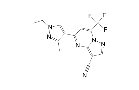 5-(1-ethyl-3-methyl-1H-pyrazol-4-yl)-7-(trifluoromethyl)pyrazolo[1,5-a]pyrimidine-3-carbonitrile