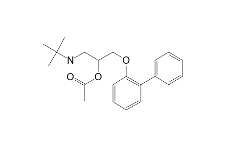 1-(Biphenyl-2-yloxy)-3-tert-butylamino-propan-2-ol, acetate