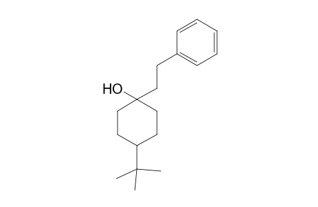 4-tert-Butyl-1-(2-phenylethyl)cyclohexanol