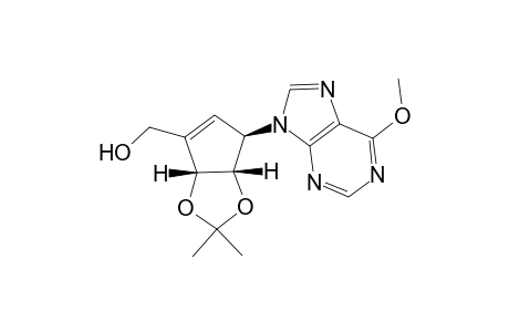 4-(Hydroxymethyl)-2alpha,3alpha-O-isopropylidene-1beta-(6-methoxy-9-purinyl)-4-cyclopentene-2alpha,3alpha-diol