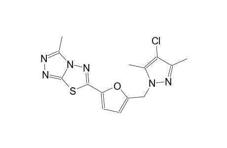 6-{5-[(4-chloro-3,5-dimethyl-1H-pyrazol-1-yl)methyl]-2-furyl}-3-methyl[1,2,4]triazolo[3,4-b][1,3,4]thiadiazole