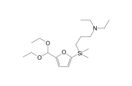 N,N-Diethyl-{3-[dimethyl(5-diethoxymethylfuran-2-yl)silyl]propyl}amine