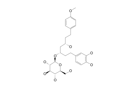 (3S,5S)-1-(3,4-DIHYDROXYPHENYL)-3,5-DIHYDROXY-7-(4-METHOXYPHENYL)-HEPTYL-3-O-BETA-D-GLUCOPYRANOSIDE