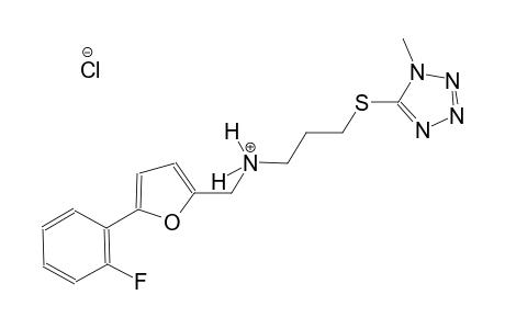 N-{[5-(2-fluorophenyl)-2-furyl]methyl}-3-[(1-methyl-1H-tetraazol-5-yl)sulfanyl]-1-propanaminium chloride