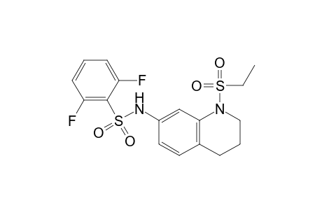 N-(1-(Ethylsulfonyl)-1,2,3,4-tetrahydroquinolin-7-yl)-2,6-difluorobenzenesulfonamide