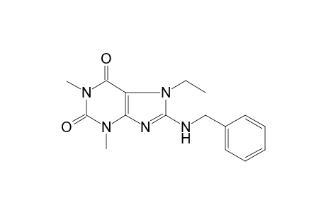 8-(benzylamino)-7-ethyl-1,3-dimethyl-3,7-dihydro-1H-purine-2,6-dione