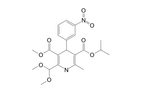 ISOPROPYL-2-DIMETHOXYMETHYL-3-METHOXYCARBONYL-6-METHYL-4-(3-NITROPHENYL)-1,4-DIHYDROPYRIDINE-5-CARBOXYLATE