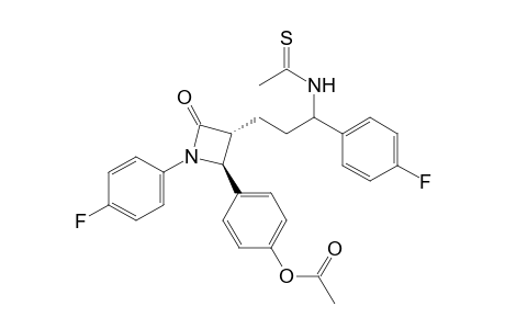 [4-[(2S,3R)-3-[3-(ethanethioylamino)-3-(4-fluorophenyl)propyl]-1-(4-fluorophenyl)-4-oxo-azetidin-2-yl]phenyl] acetate