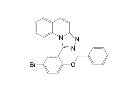 1-(2-benzoxy-5-bromo-phenyl)-[1,2,4]triazolo[4,3-a]quinoline