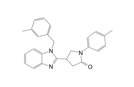 4-[1-(3-methylbenzyl)-1H-benzimidazol-2-yl]-1-(4-methylphenyl)-2-pyrrolidinone