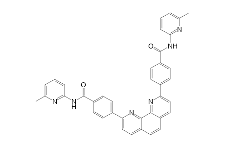 N-(6-methyl-2-pyridinyl)-4-[9-[4-[[(6-methyl-2-pyridinyl)amino]-oxomethyl]phenyl]-1,10-phenanthrolin-2-yl]benzamide