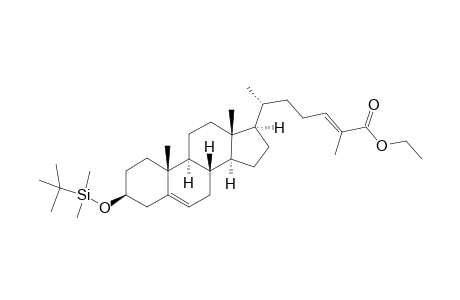 Ethyl (24E)-3b-(tert-butyldimethylsilyloxy)cholesta-5,24-dien-26-oate