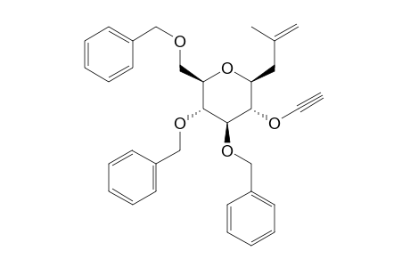 (2R,3R,4S,5S,6S)-3,4-Bis(benzyloxy)-2-[(benzyloxy)methyl]-5-(ethynyloxy)-6-(2-methylprop-2-en-1-yl)oxane