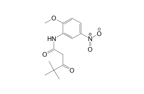 Pentanamide, N-(2-methoxy-5-nitrophenyl)-4,4-dimethyl-3-oxo-