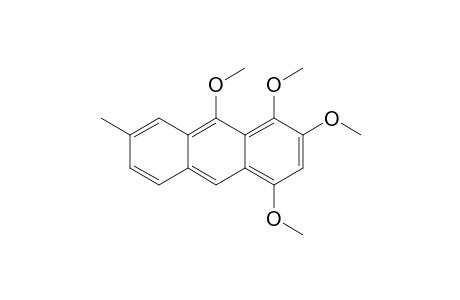 1,2,4,9-Tetramethoxy-7-methylanthracene