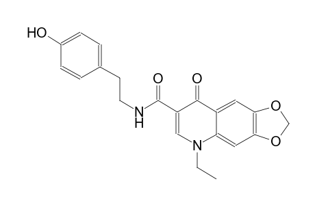 [1,3]dioxolo[4,5-g]quinoline-7-carboxamide, 5-ethyl-5,8-dihydro-N-[2-(4-hydroxyphenyl)ethyl]-8-oxo-