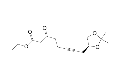 6-Octynoic acid, 8-(2,2-dimethyl-1,3-dioxolan-4-yl)-3-oxo-, ethyl ester, (S)-
